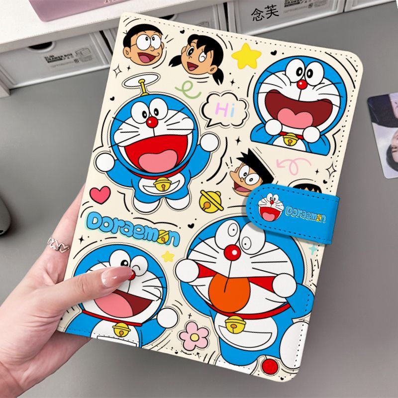 Cosplay Prop Book - アニメドラえもん PUレザー製4グリッド3インチ写真収納カードブックレット スターポラロイド写真収納ブック 友達の誕生日プレゼント