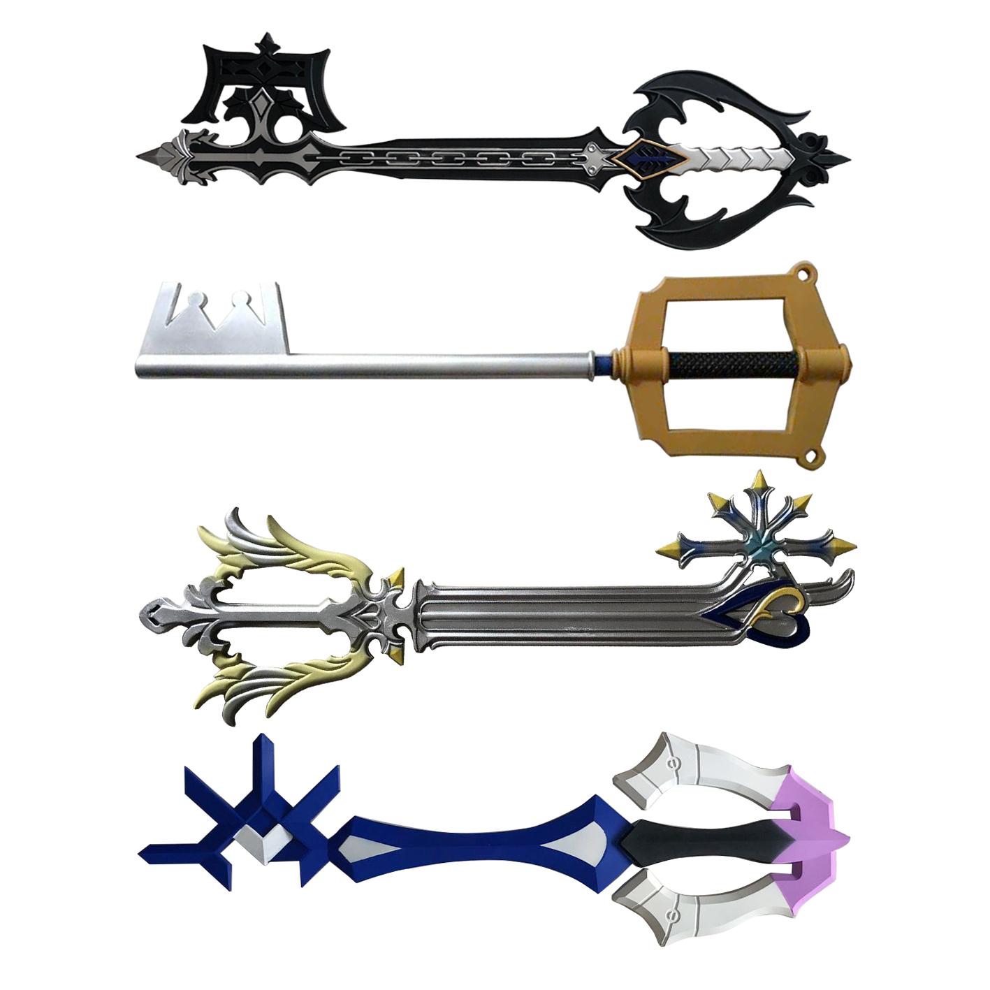 Keyblade Cosplay Prop - 1:1 コスプレ キングダムハーツ ゴールドキー：ソラキー キーブレード ソード