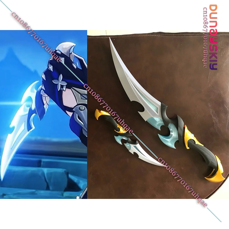 Cosplay Prop 3D Print - SAIKOU%原神ローヘンコスプレ小道具 3D プリントダガー アニメゲームキャラクターレプリカ武器小道具コスプレイベントハロウィン