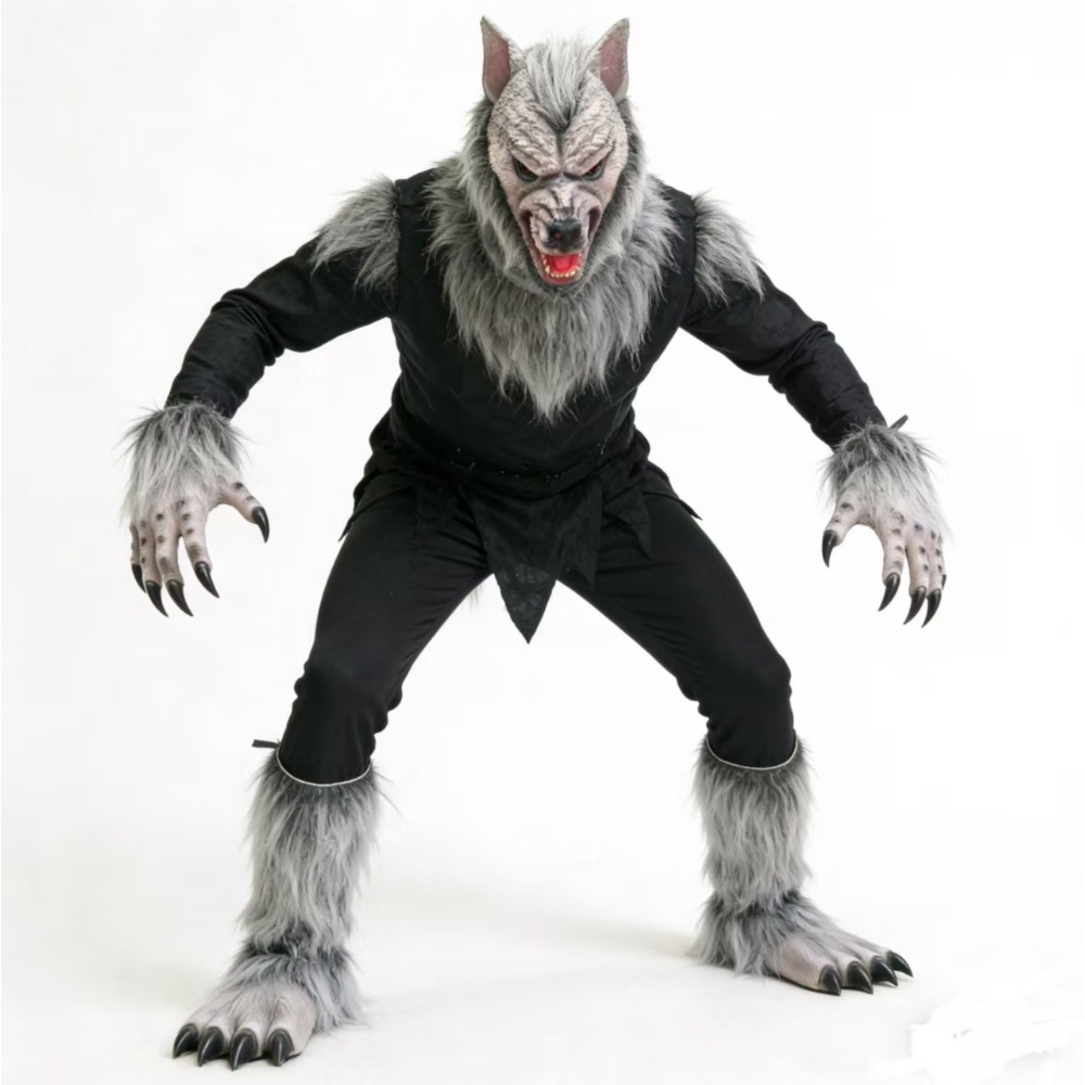 狼男コスチュームキット ホラーハロウィン ウルフマスク 狼爪 - Cosplay Prop Kit のレビューと価格