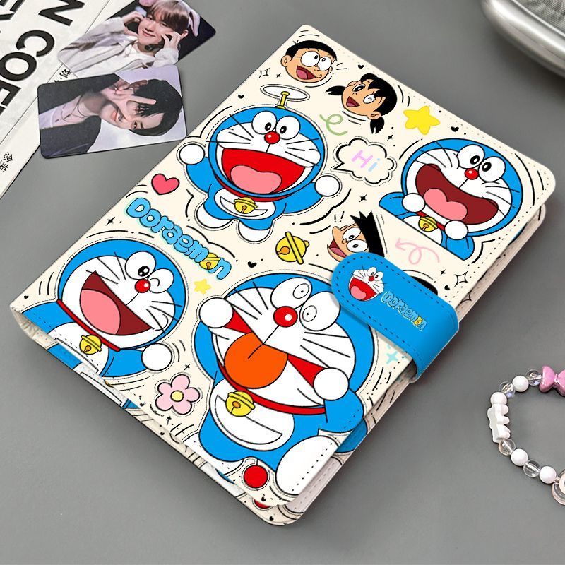 アニメドラえもん PUレザー製4グリッド3インチ写真収納カー - Cosplay Prop Book のレビューと価格