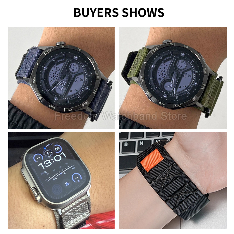 20 22mm プレミアム品質の通気性のある無臭ナイロン製時 - Velcro Hook Loop のレビューと価格