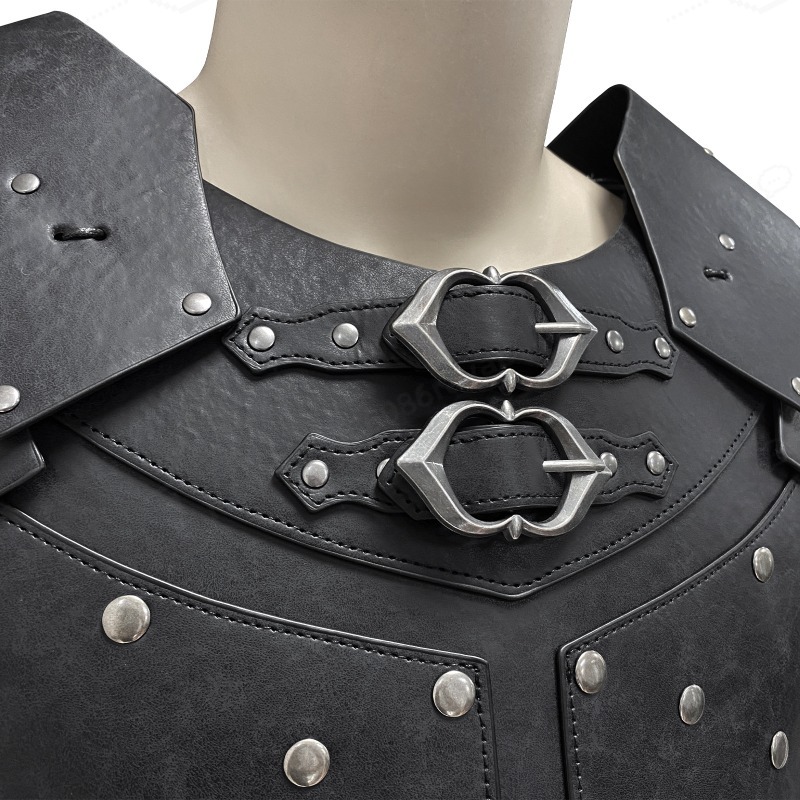 中世風スタッズ付き肩胸甲冑バイキングハーネスハロウィンLAR - Prop For Cosplay のレビューと価格