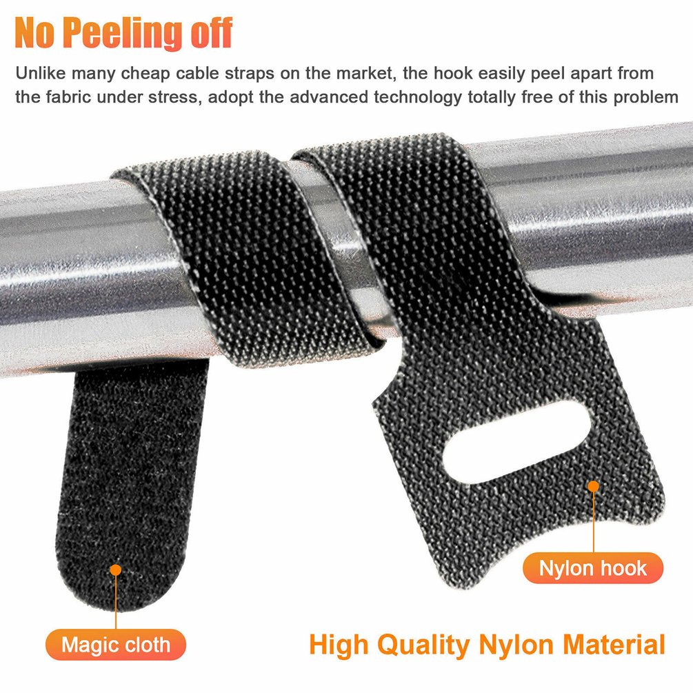 ケーブル用ベルクロ ケーブルタイ フックとループ付きの再利用 - Velcro Hook Loop のレビューと価格