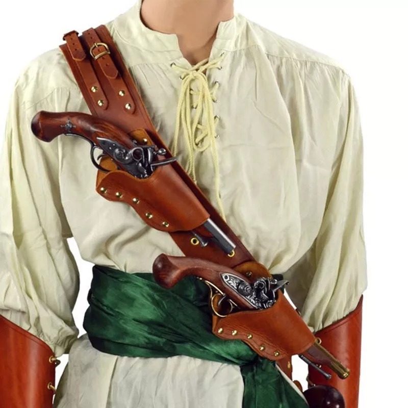 ルネッサンス海賊フリントロックピストルガンホルスターキャプテ - Cosplay Prop Pistol のレビューと価格