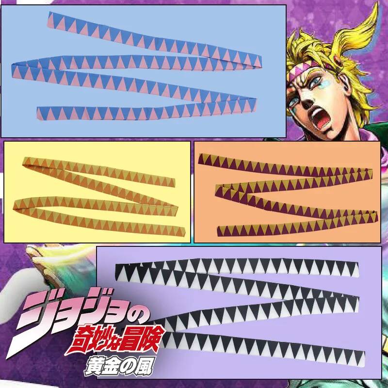 アニメジョジョの奇妙な冒険黄金の風コスプレヘッドバンド三角形 - Cosplay Prop Pattern のレビューと価格
