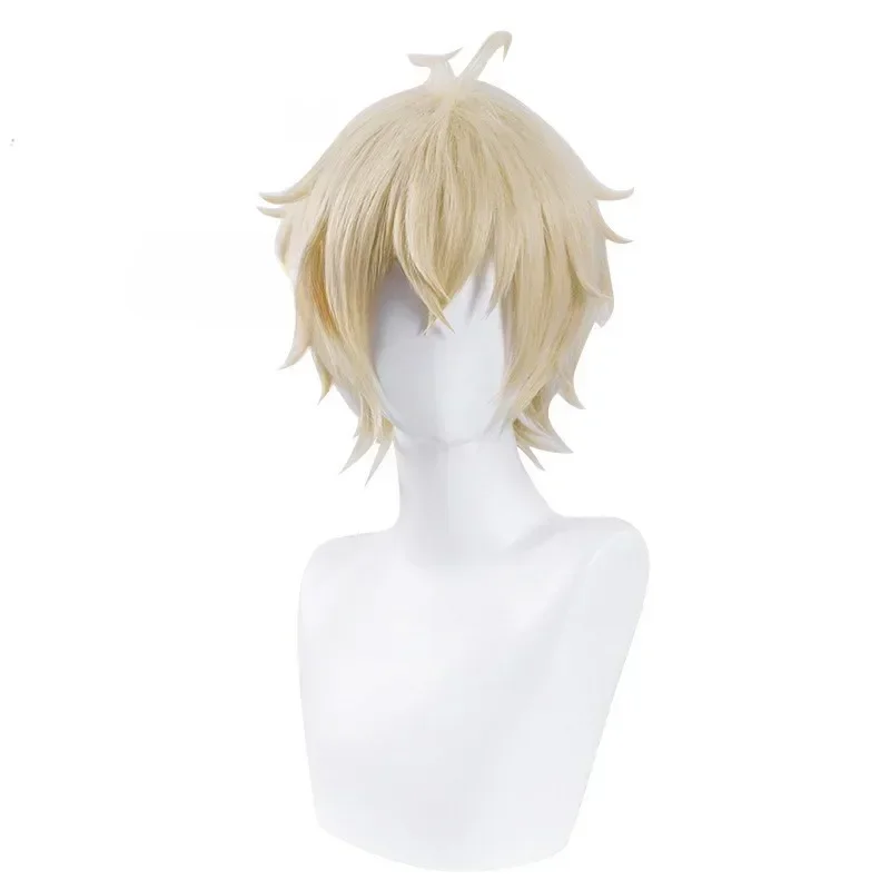 ミカエラ・ハイクヤコスプレウィッグ男性ショートライトブロンド - Prop For Cosplay のレビューと価格