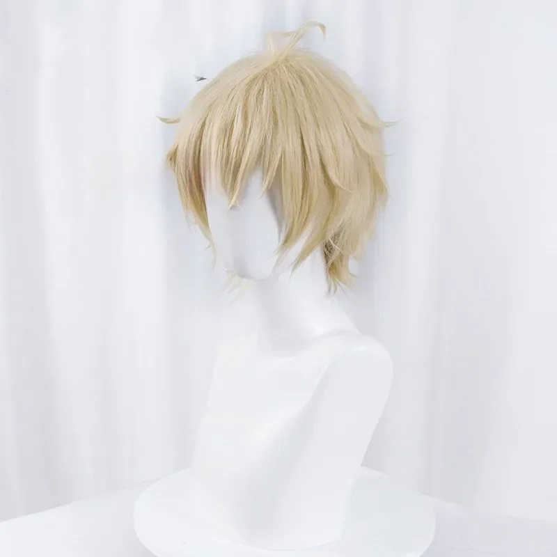 ミカエラ・ハイクヤコスプレウィッグ男性ショートライトブロンド - Prop For Cosplay のレビューと価格